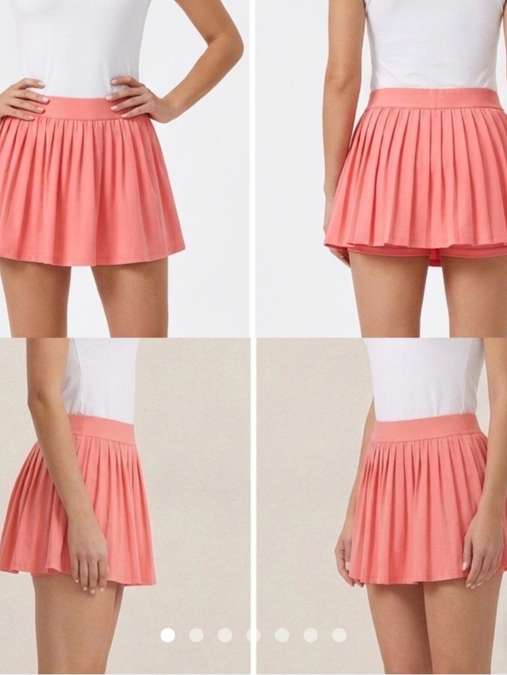 Athleta Never Worn Coral Pleated Skort